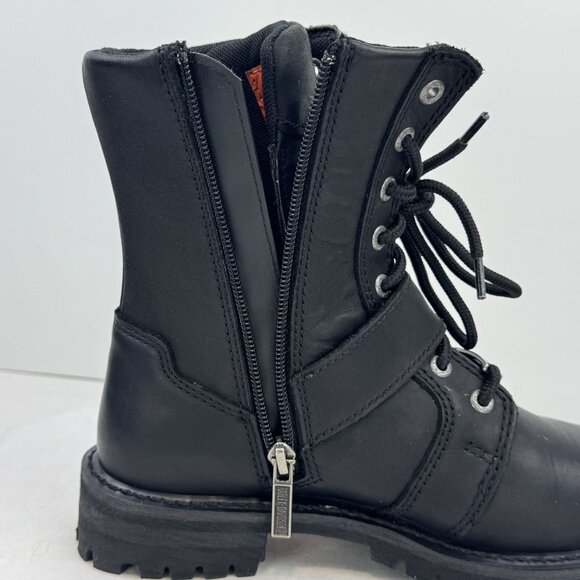 Harley Davidson Womens 6.5M Black Leather Studded Mindy D87051 Motorcycle Boots - Picture 6 of 16